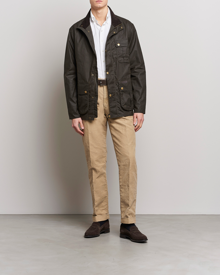 Herre | Jakker | Barbour Lifestyle | Dunlin Vax Jacket Olive