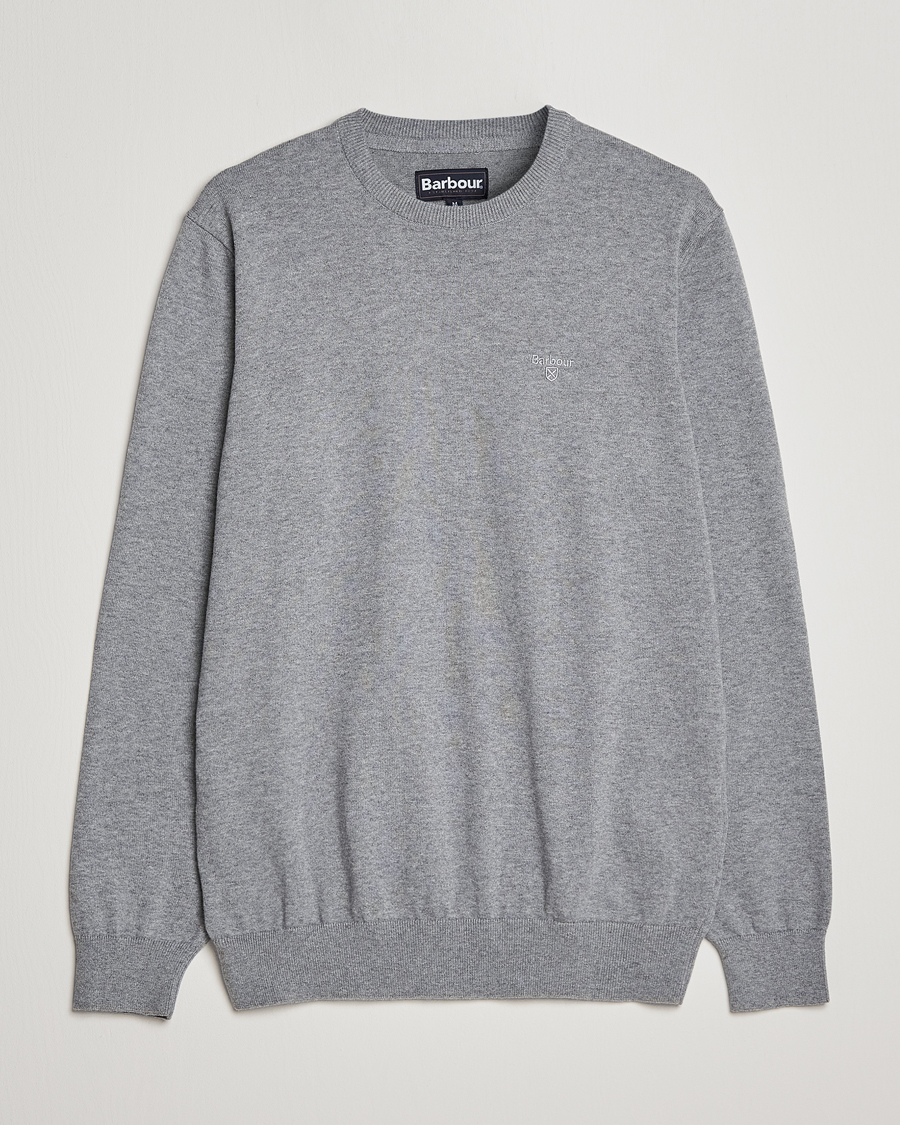Herre | Trøjer | Barbour Lifestyle | Pima Cotton Crew Neck Grey Marl