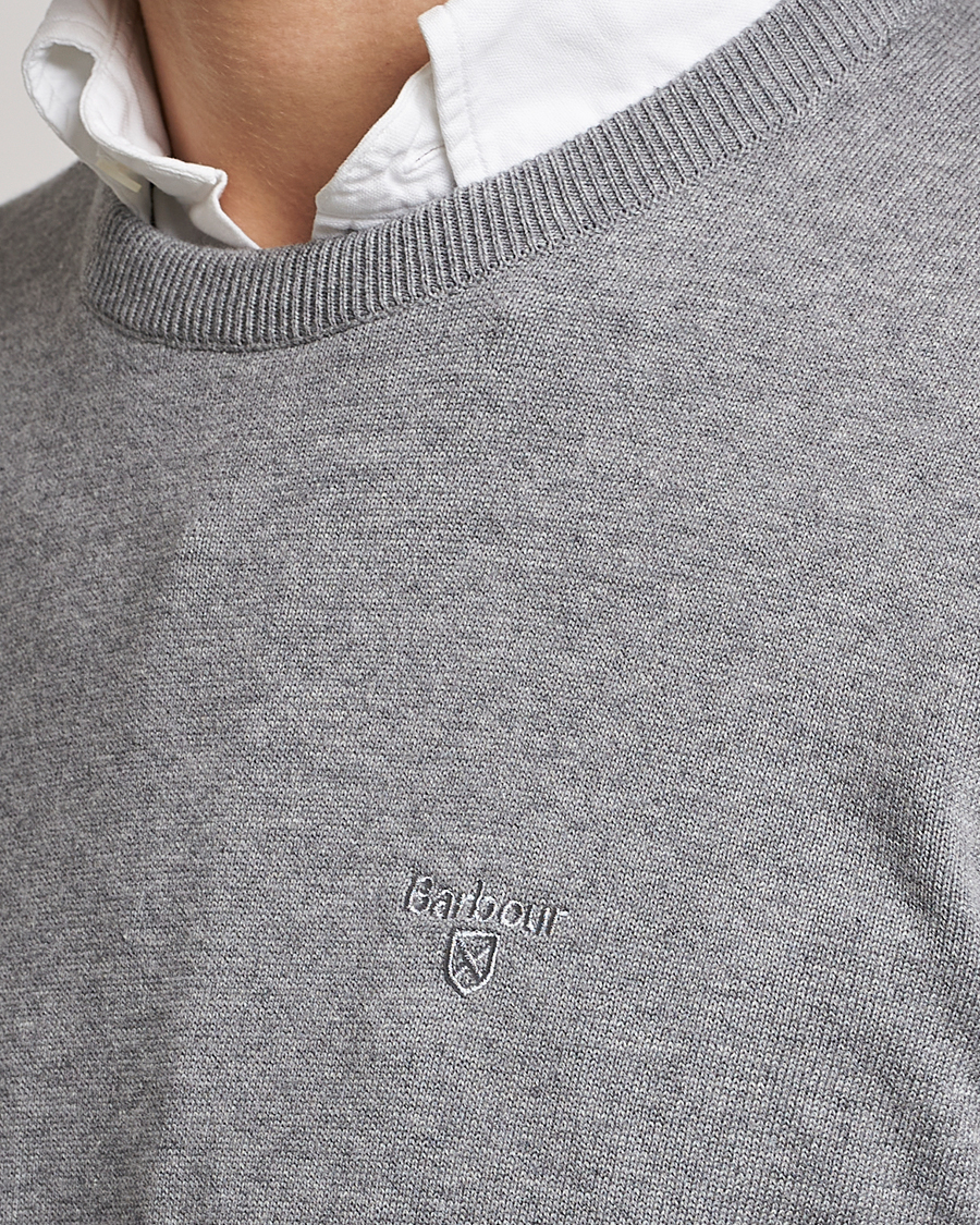 Herre | Trøjer | Barbour Lifestyle | Pima Cotton Crew Neck Grey Marl