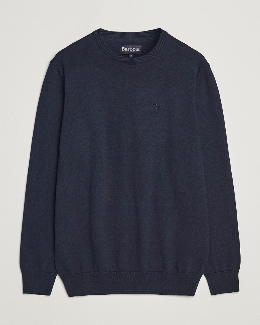 Herre | Trøjer | Barbour Lifestyle | Pima Cotton Crew Neck Navy