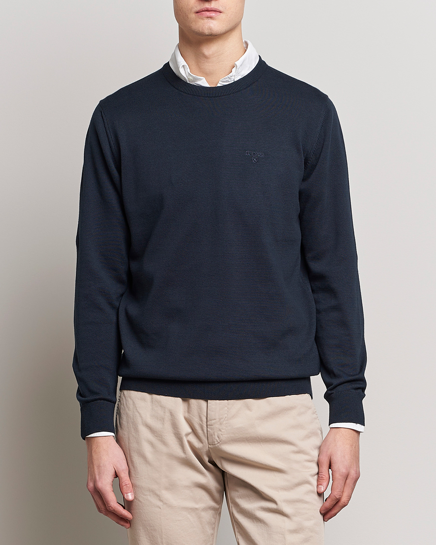 Herre | Trøjer | Barbour Lifestyle | Pima Cotton Crew Neck Navy