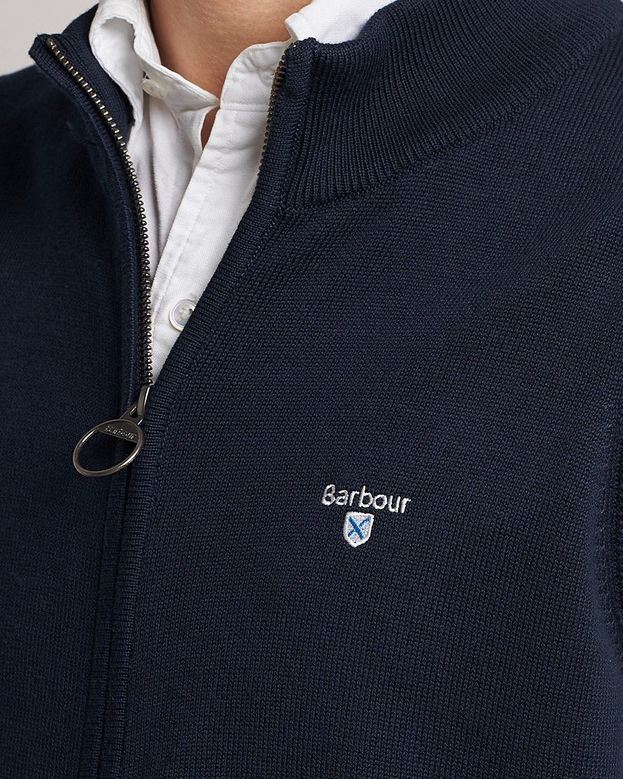 Herre | Trøjer | Barbour Lifestyle | Dordon Knitted Full Zip Gilet Navy