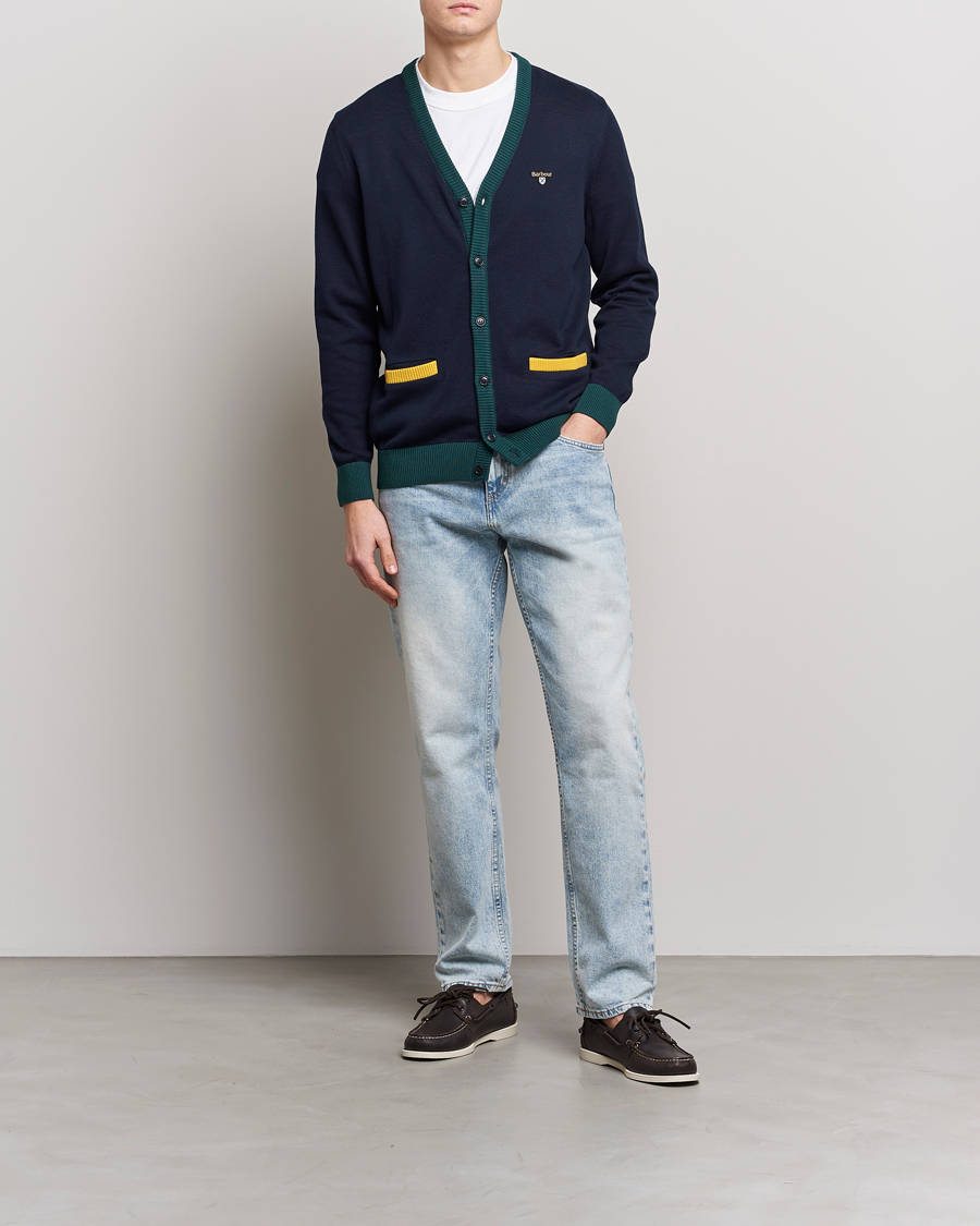 Herre | Trøjer | Barbour Lifestyle | Sheldonian Knitted Cardigan Navy