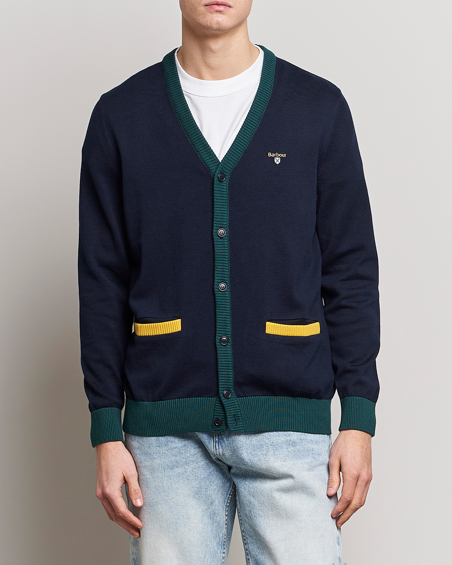 Herre | Trøjer | Barbour Lifestyle | Sheldonian Knitted Cardigan Navy