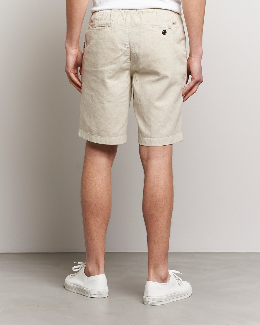 Herre | Shorts | Barbour Lifestyle | Linen/Cotton Drawstring Shorts Light Stone