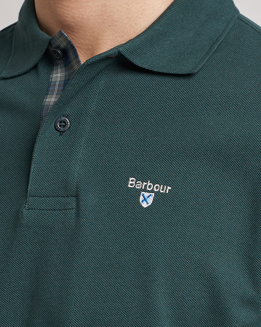 Herre | Polotrøjer | Barbour Lifestyle | Tartan Pique Polo Green Gables