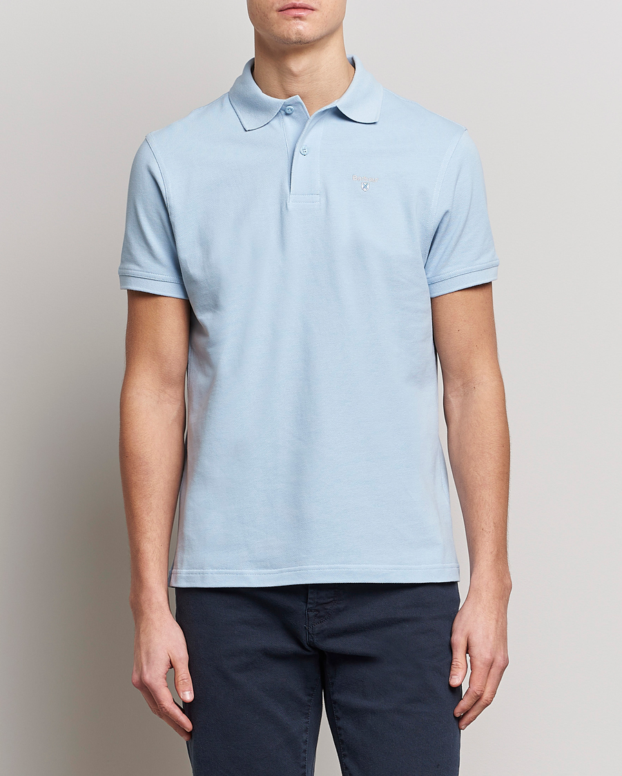 Herr | Pikéer | Barbour Lifestyle | Sports Polo Sky Blue