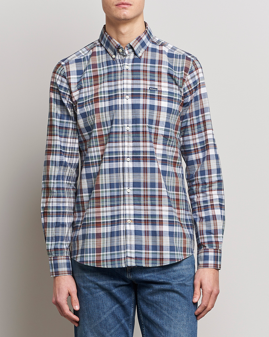 Herre | Skjorter | Barbour Lifestyle | Tailored Fit Seacove Checked Shirt Blue