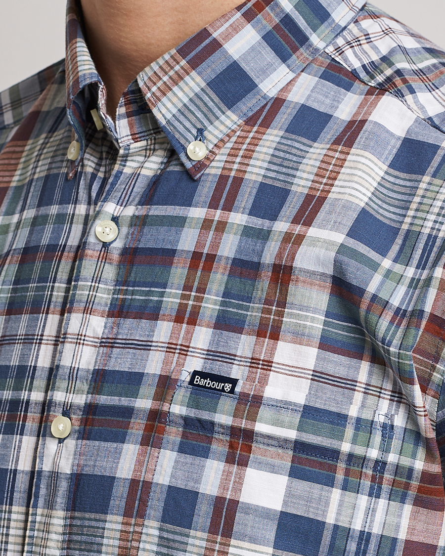 Herre | Skjorter | Barbour Lifestyle | Tailored Fit Seacove Checked Shirt Blue