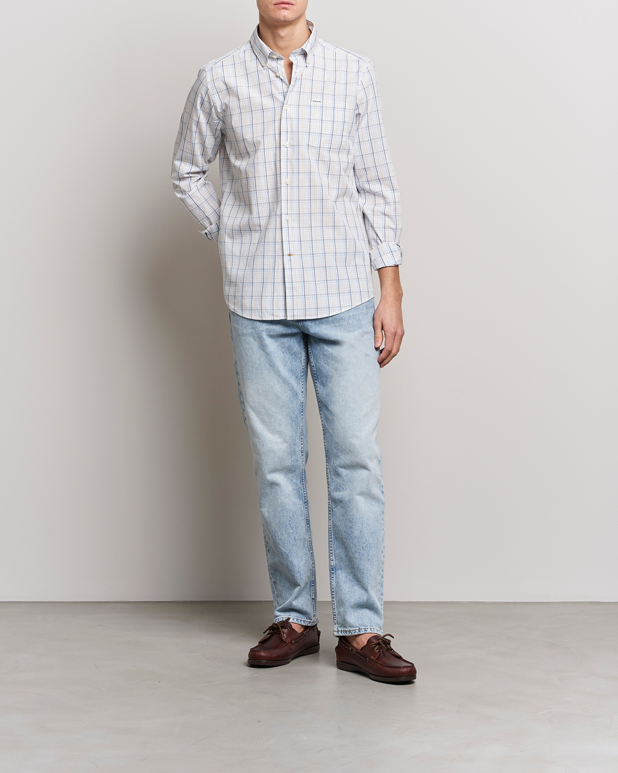 Herre | Skjorter | Barbour Lifestyle | Tailored Fit Alnwick Checked Shirt Stone