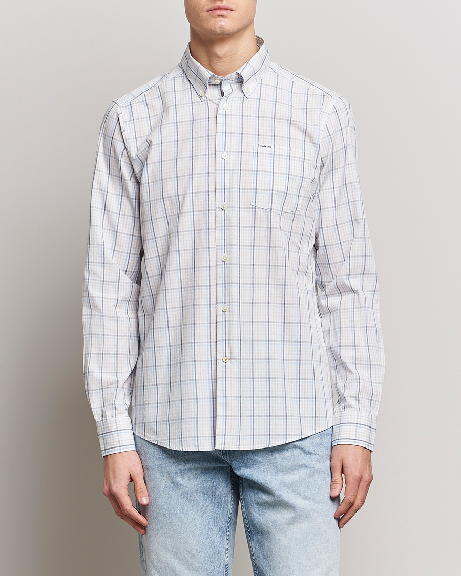 Herre | Skjorter | Barbour Lifestyle | Tailored Fit Alnwick Checked Shirt Stone