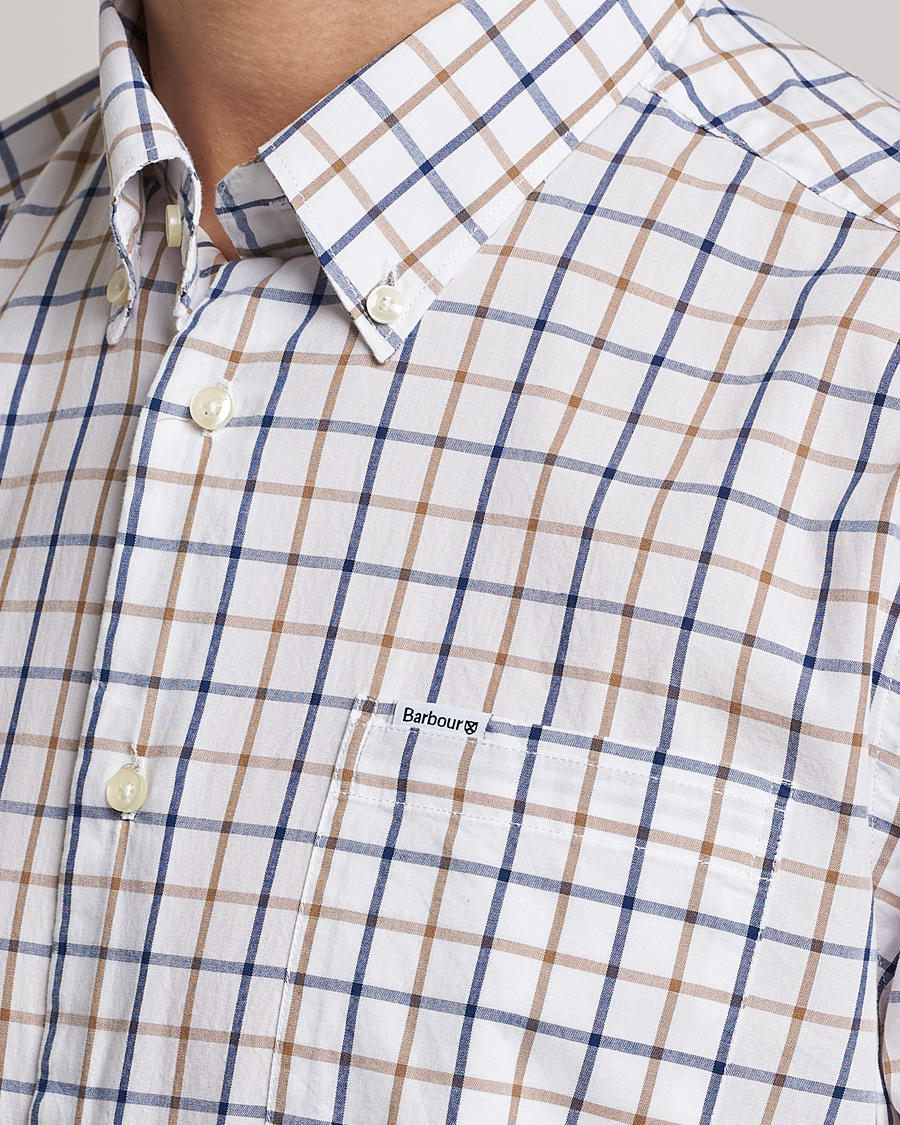 Herre | Skjorter | Barbour Lifestyle | Tailored Fit Bradwell Checked Shirt Sandstone