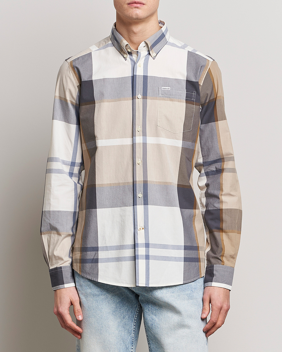 Herre | Skjorter | Barbour Lifestyle | Tailored Fit Harris Tartan Shirt Beige