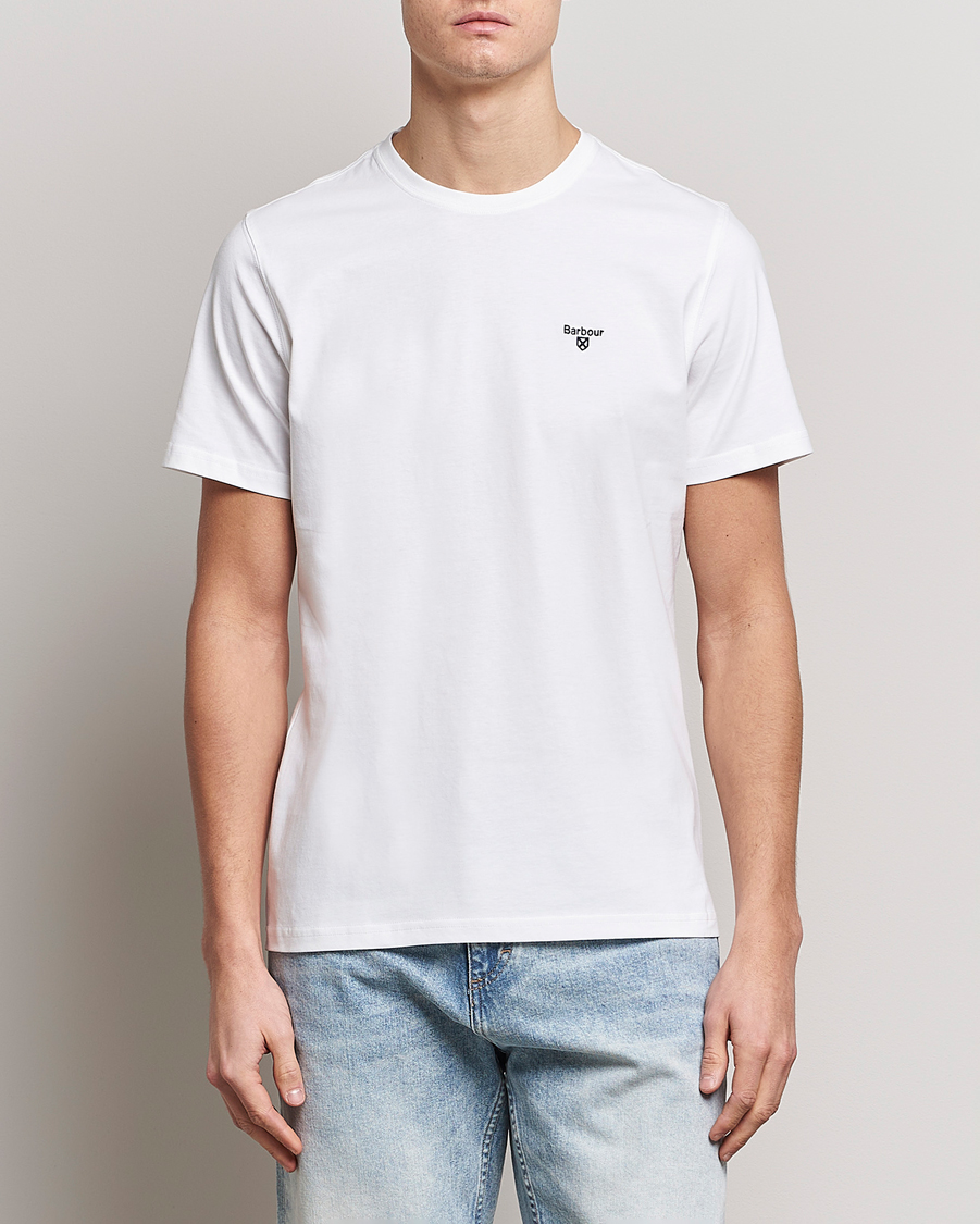 Herre | Hvide t-shirts | Barbour Lifestyle | Essential Sports T-Shirt White