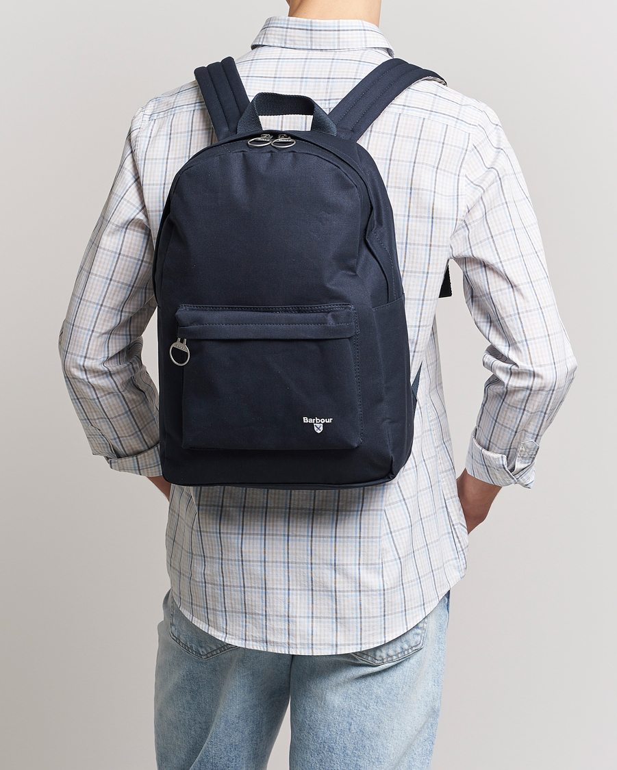 Herre | Barbour Lifestyle Cascade Canvas Backpack Navy | Barbour Lifestyle | Cascade Canvas Backpack Navy