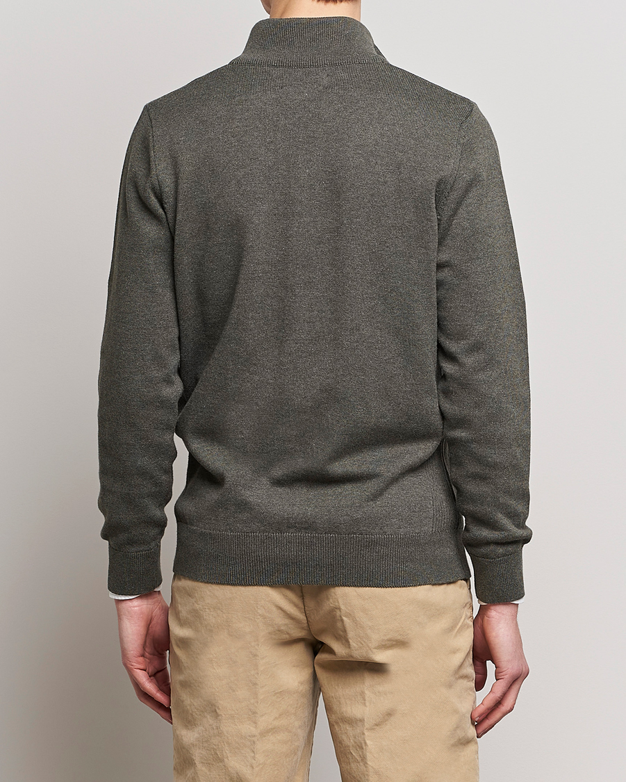 Herre | Trøjer | Barbour Lifestyle | Cotton Half Zip Olive Marl