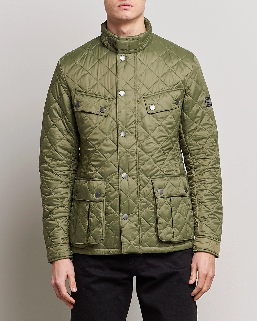 Herre | Quiltede jakker | Barbour International | Ariel Quilted Jacket Light Moss