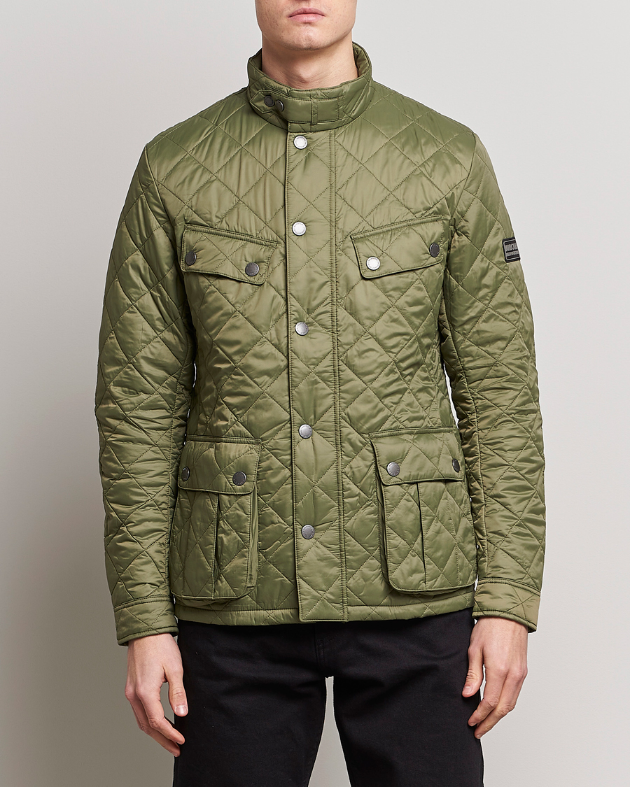 Herre | Jakker | Barbour International | Ariel Quilted Jacket Light Moss