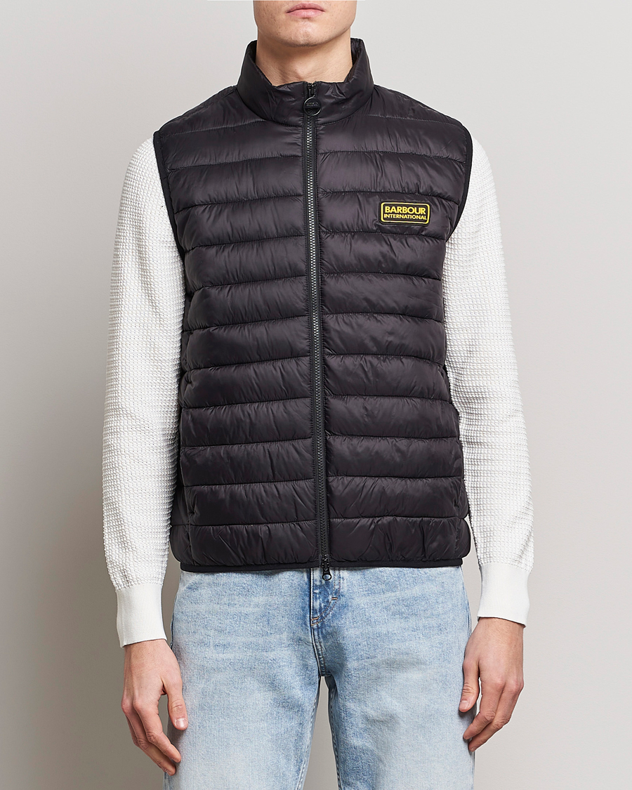 Herre | Barbour International Racer Reed Gilet Black | Barbour International | Racer Reed Gilet Black