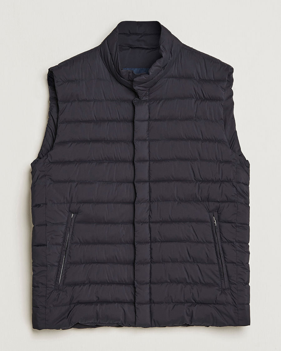 Herre | Veste | Herno | Nuage Matt Nylon Vest Midnight
