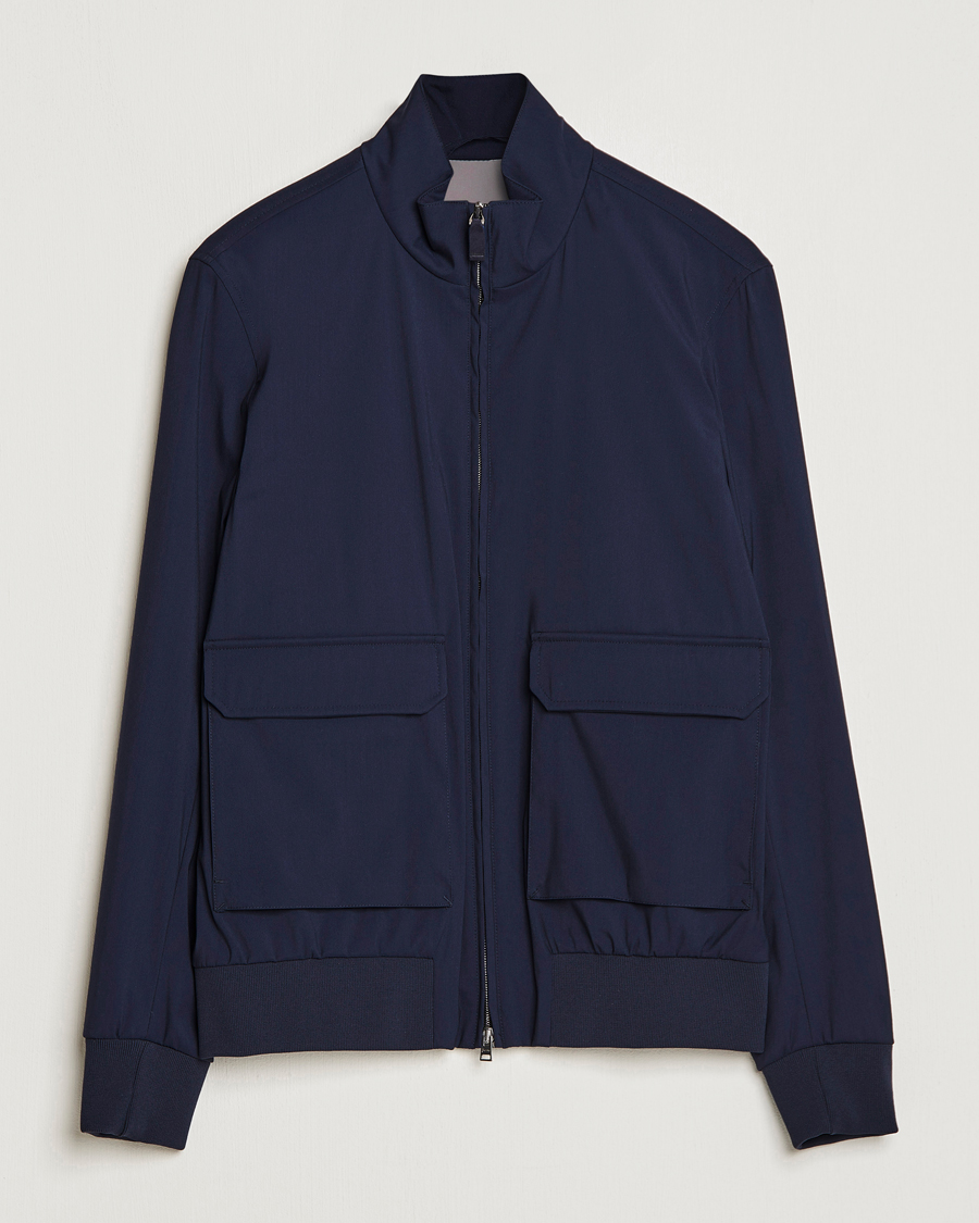 Herre | Jakker | Herno | Loro Piana Harrington Jacket Navy