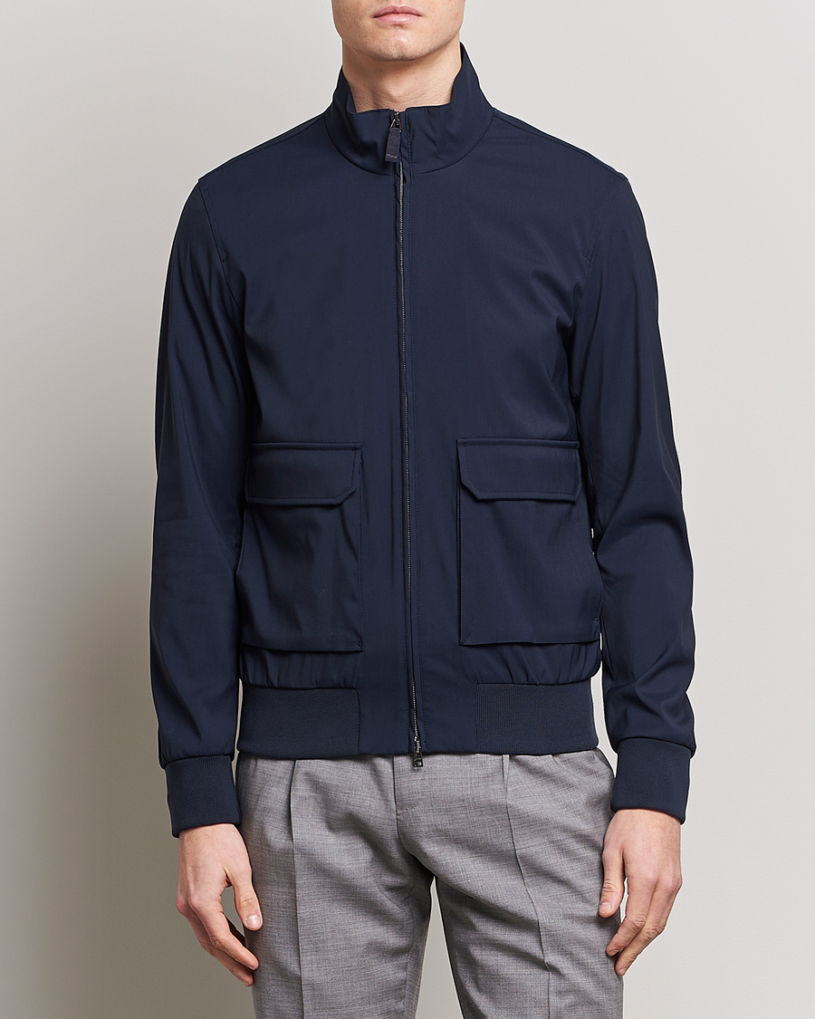 Herre | Jakker | Herno | Loro Piana Harrington Jacket Navy