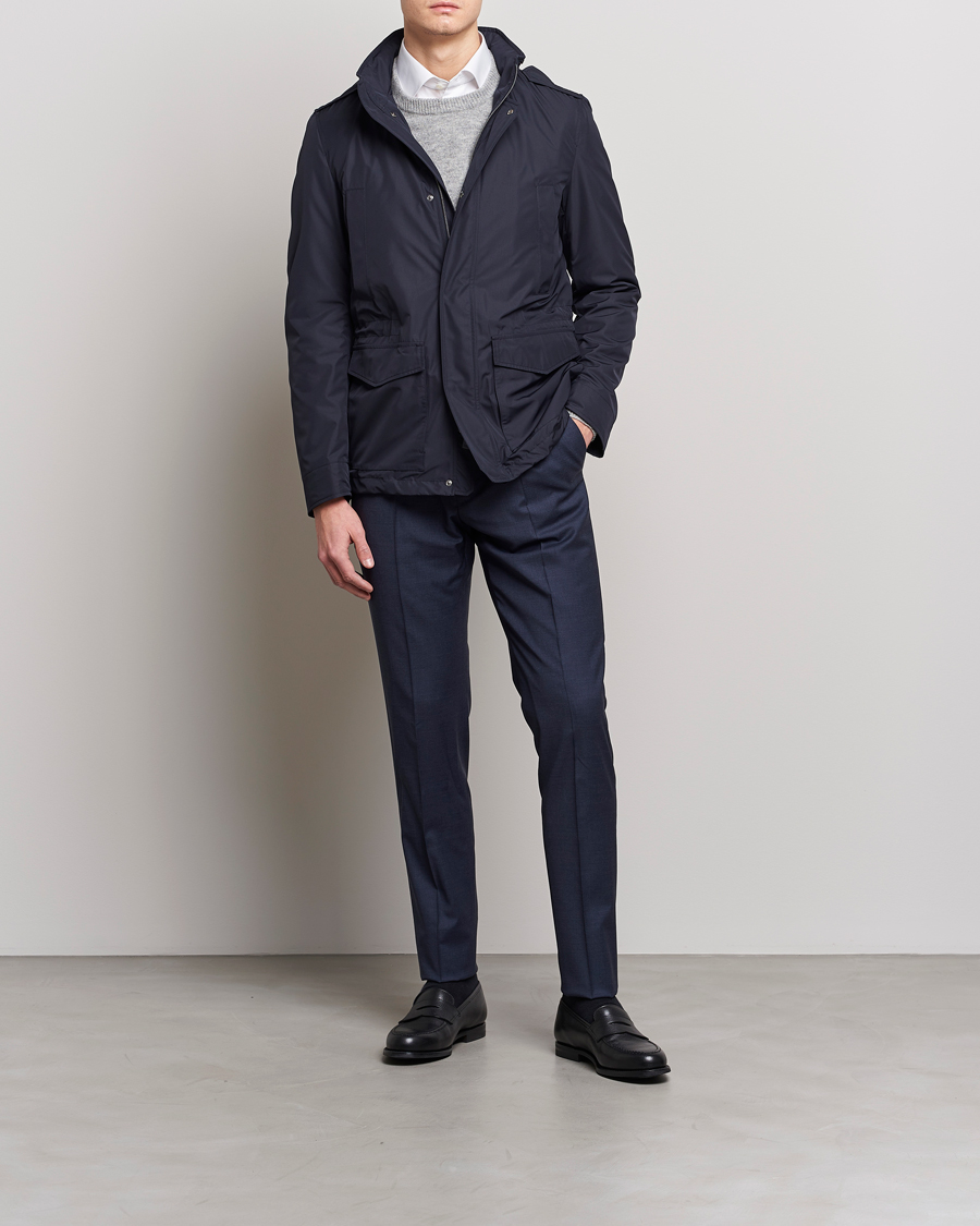 Herre | Jakker | Herno | Nylon Field Jacket Navy