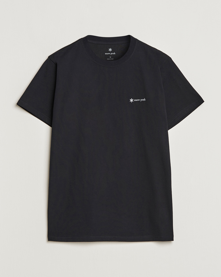 Herre | T-Shirts | Snow Peak | Organic Cotton Logo T-Shirt Black