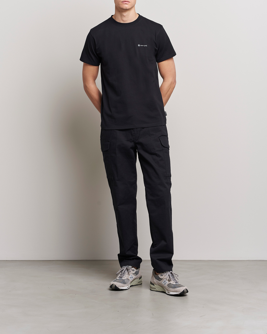 Herre | T-Shirts | Snow Peak | Organic Cotton Logo T-Shirt Black