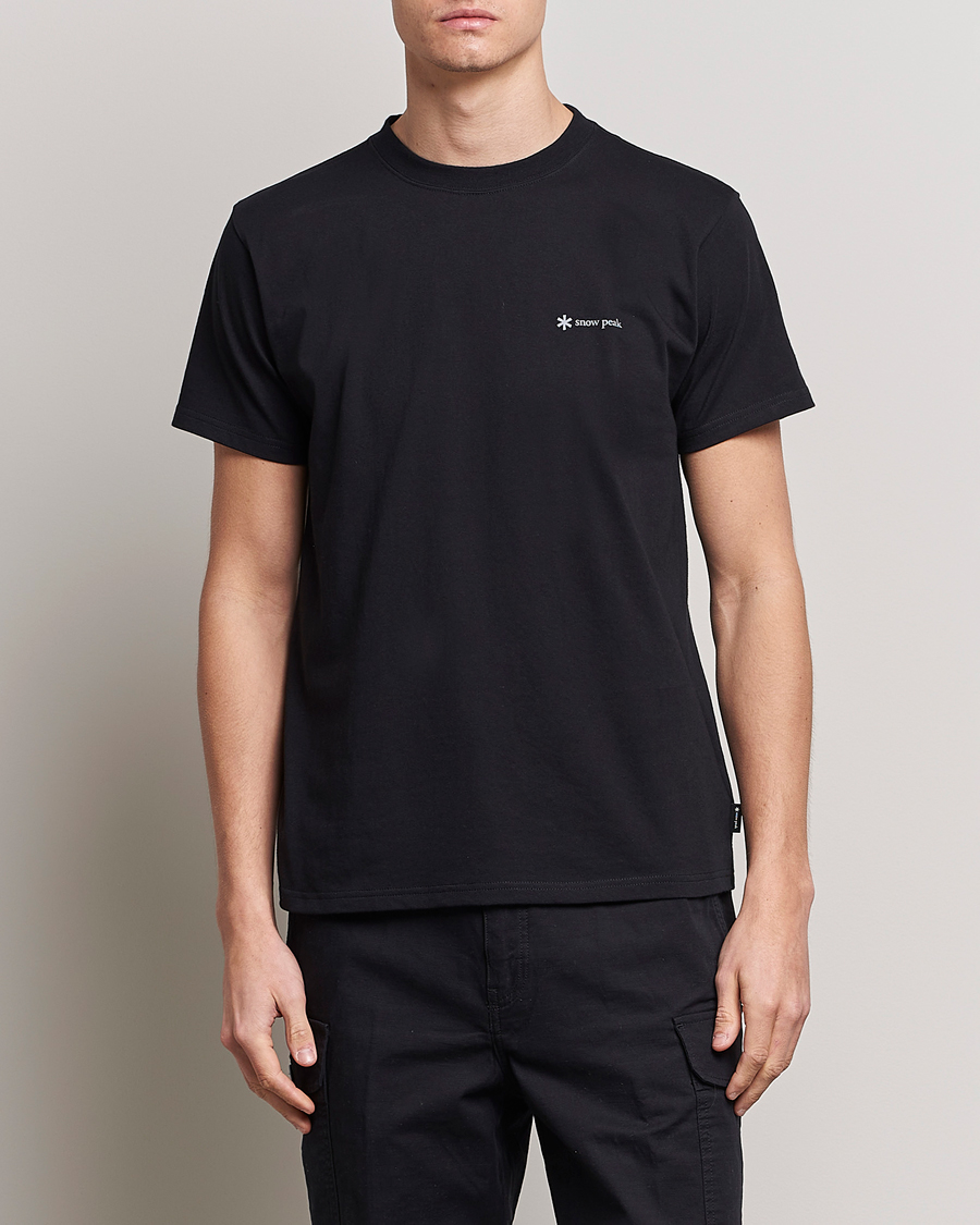 Herre | Japanese Department | Snow Peak | Organic Cotton Logo T-Shirt Black