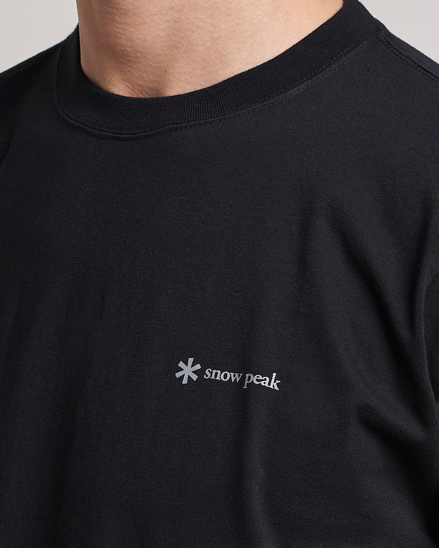 Herre | T-Shirts | Snow Peak | Organic Cotton Logo T-Shirt Black