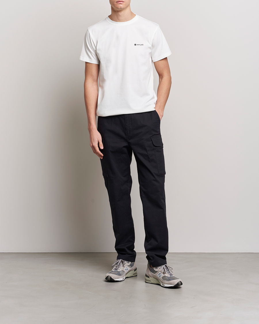 Herre | T-Shirts | Snow Peak | Organic Cotton Logo T-Shirt White