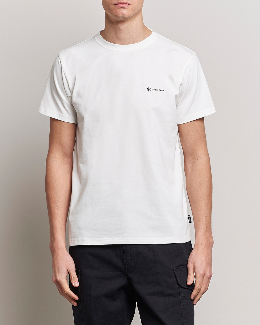 Herre | T-Shirts | Snow Peak | Organic Cotton Logo T-Shirt White