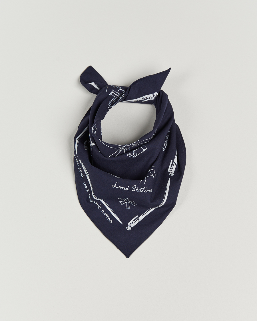 Herre | Snow Peak OG Cotton Noaspbi Bandana Navy | Snow Peak | OG Cotton Noaspbi Bandana Navy