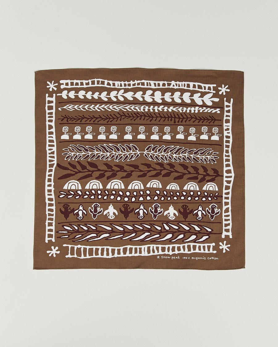 Herre | Snow Peak OG Cotton Nordic Bandana Brown | Snow Peak | OG Cotton Nordic Bandana Brown