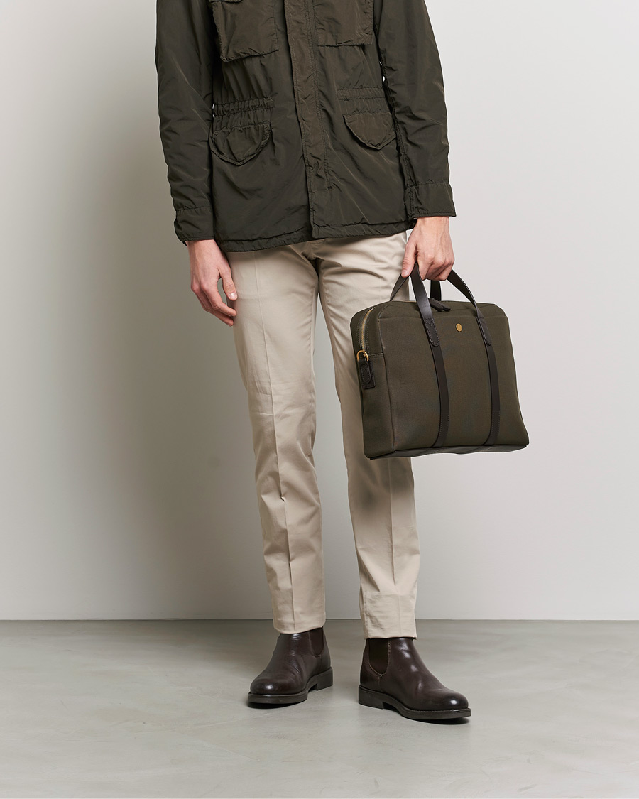 Herre | Afdelinger | Mismo | M/S Aspire Briefcase Army/Dark Brown