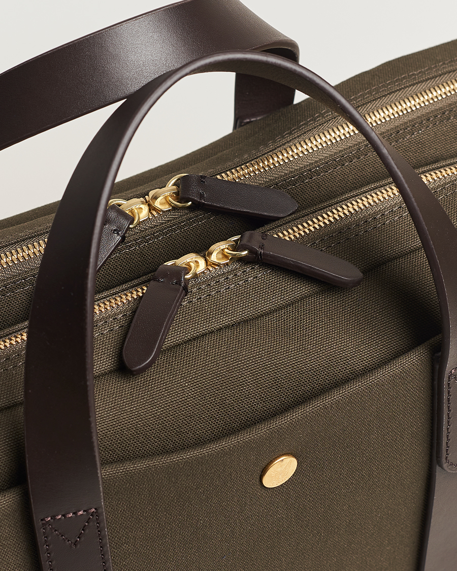 Herre | Mismo M/S Endeavour Briefcase Army/Dark Brown | Mismo | M/S Endeavour Briefcase Army/Dark Brown