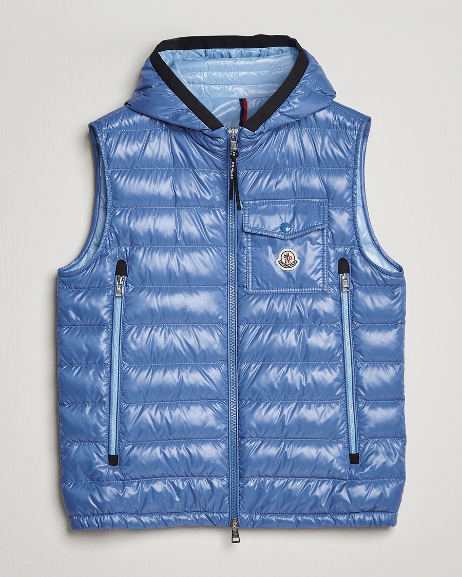 Herre | Veste | Moncler | Ragot Down Vest Light Blue