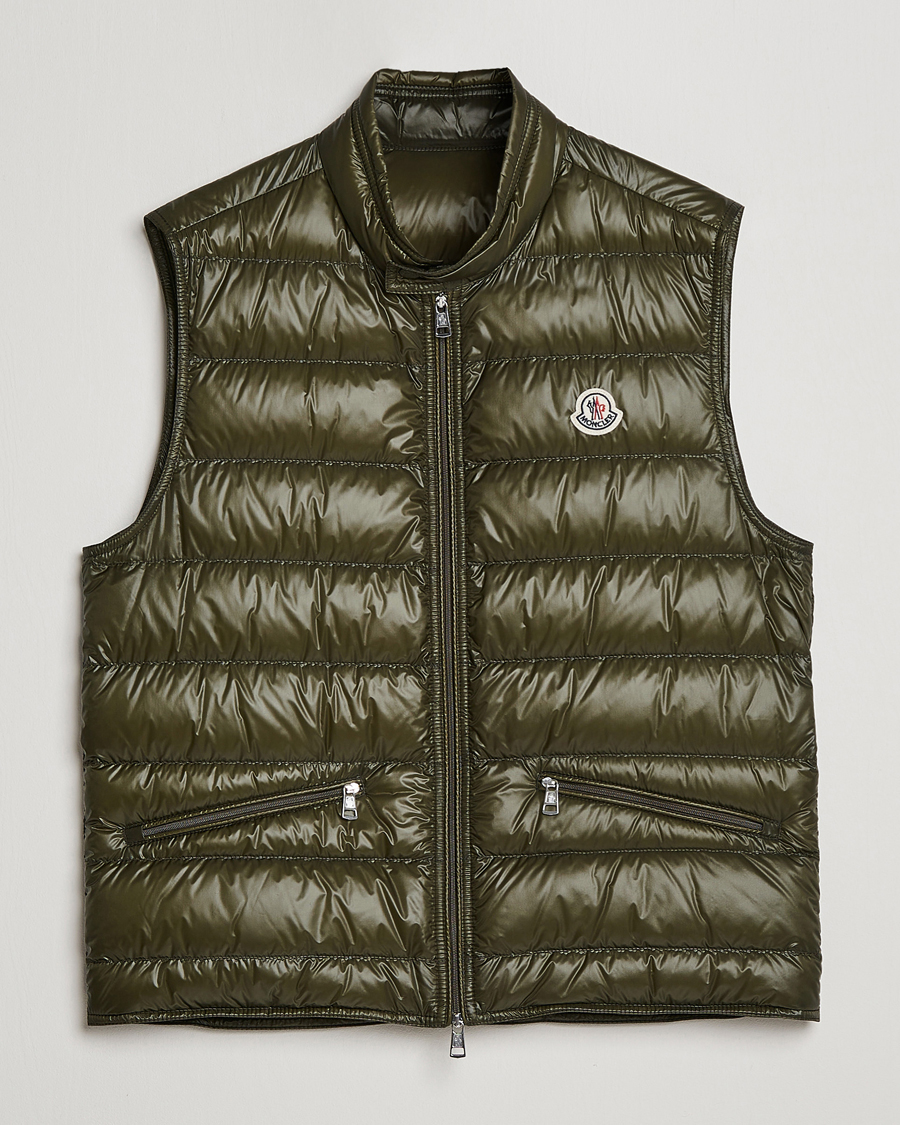 Herre | Veste | Moncler | Gui Down Vest Military Green