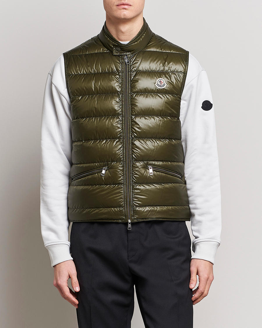 Herre | Veste | Moncler | Gui Down Vest Military Green