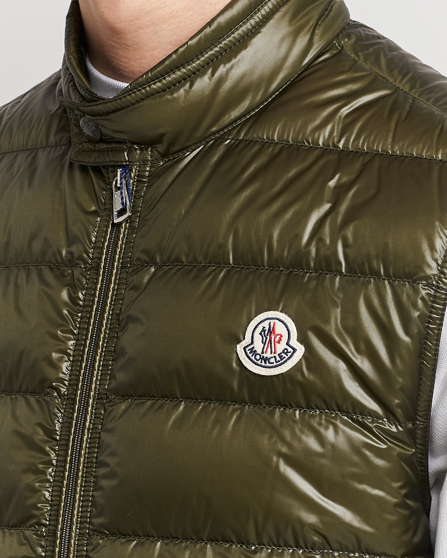Herre | Veste | Moncler | Gui Down Vest Military Green