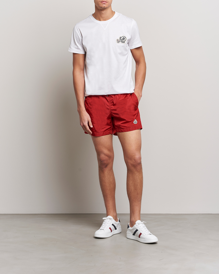 Herre | Badebukser | Moncler | Nylon Swim Trunks Red