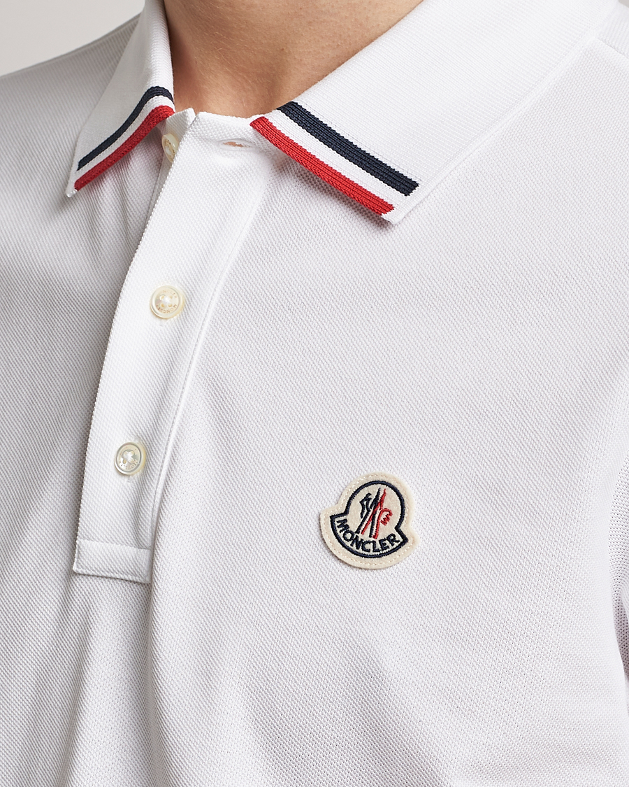 Herre | Polotrøjer | Moncler | Tricolor Rib Polo White