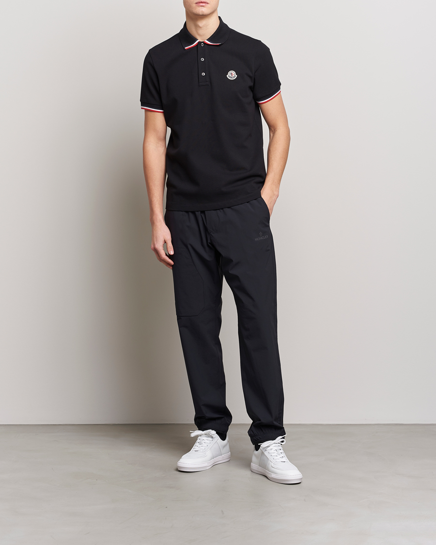 Herre | Polotrøjer | Moncler | Tricolor Rib Polo Black