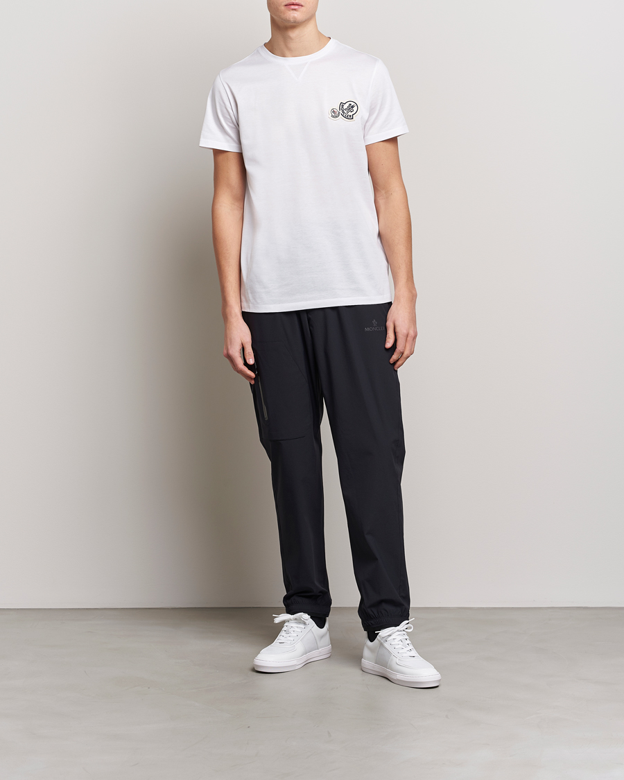 Herre | T-Shirts | Moncler | Double Logo T-Shirt White