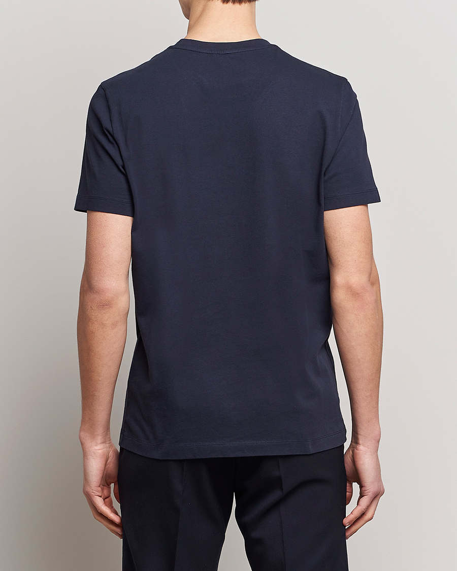 Herre | T-Shirts | Moncler | Lettering T-Shirt Navy
