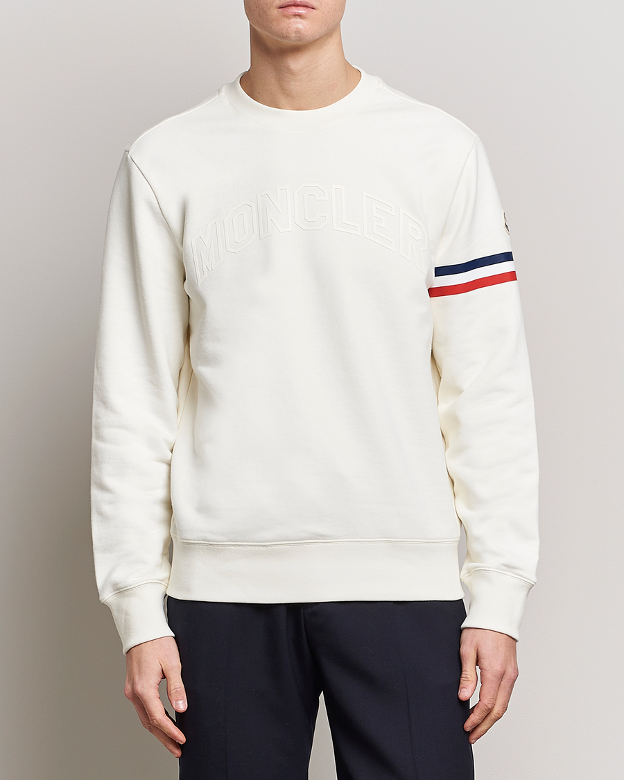 Herre | Luxury Brands | Moncler | Armband Logo Sweatshirt White