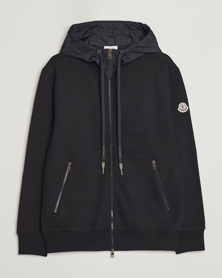 Herre | Trøjer | Moncler | Hooded Zip Cardigan Black