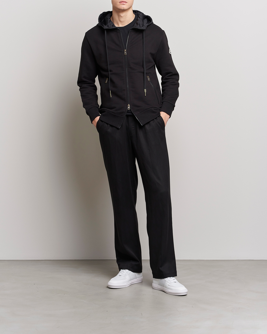 Herre | Trøjer | Moncler | Hooded Zip Cardigan Black