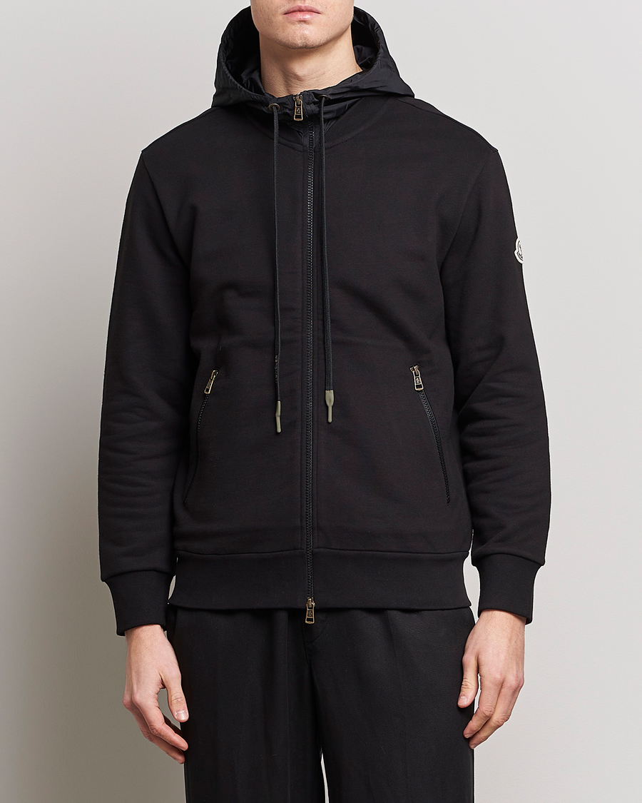 Herre | Trøjer | Moncler | Hooded Zip Cardigan Black